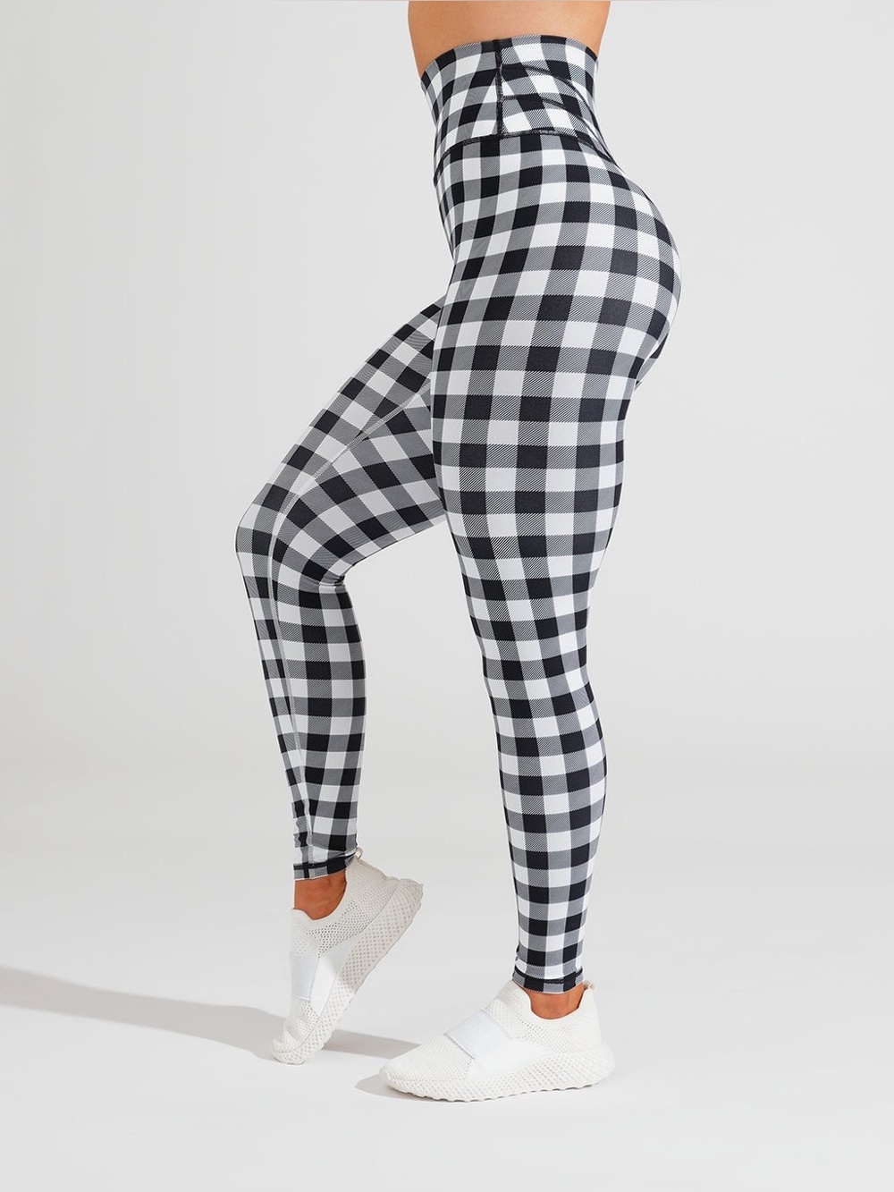 BuffBunny Black / White Check Legacy Leggings